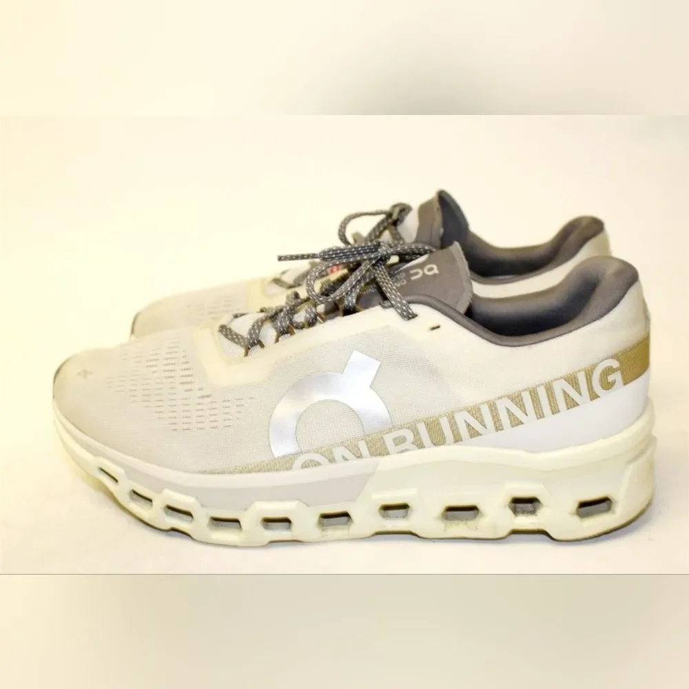 On Cloud Cloudmonster 2 Beige Road Running Sneakers Shoes Mens US 13 EU 48